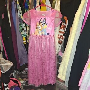 Pink Bluey Dress for Kids
